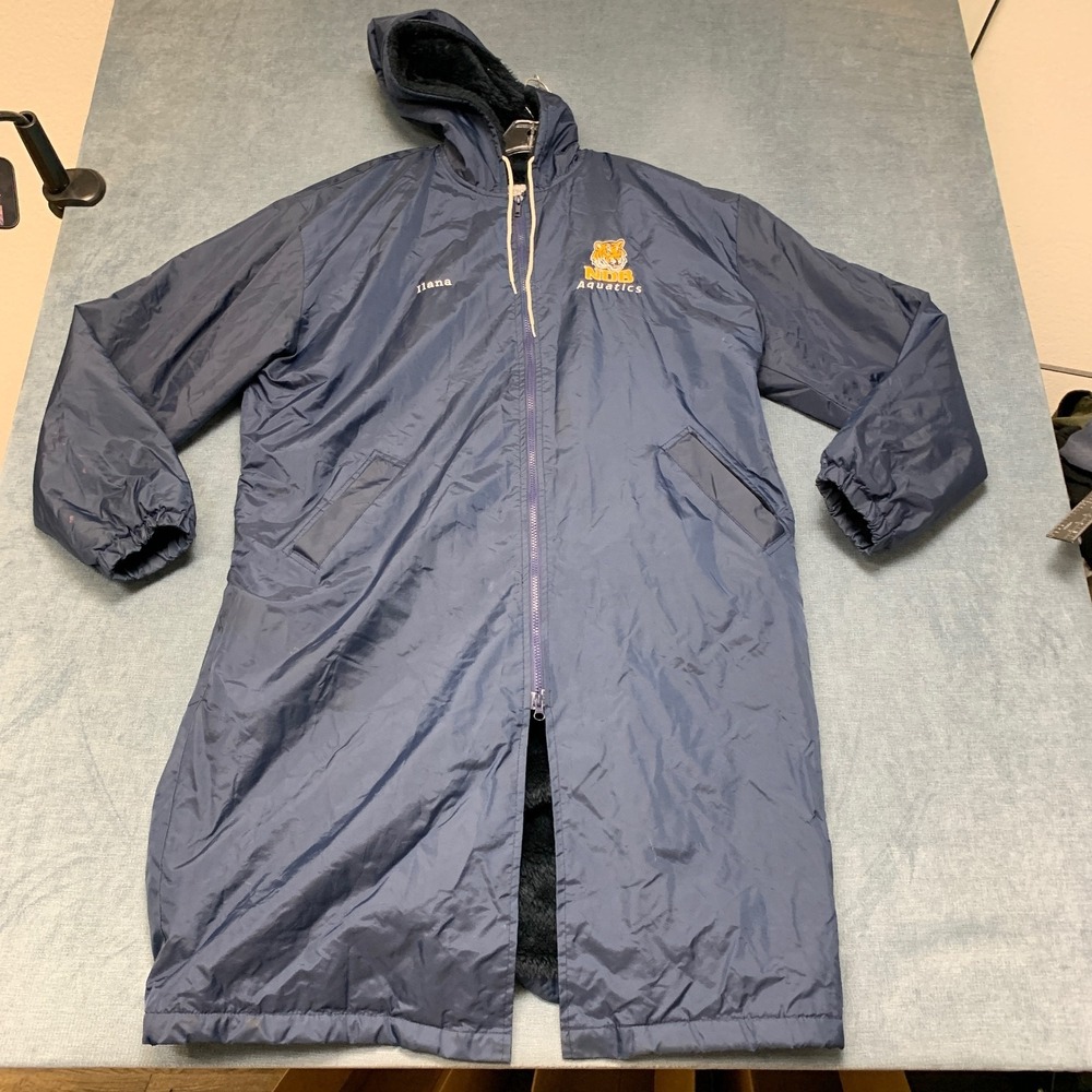 Olympic NDB Aquatics Jacket Womens XL Navy Nylon Full Zip Long Sleeve Activewear